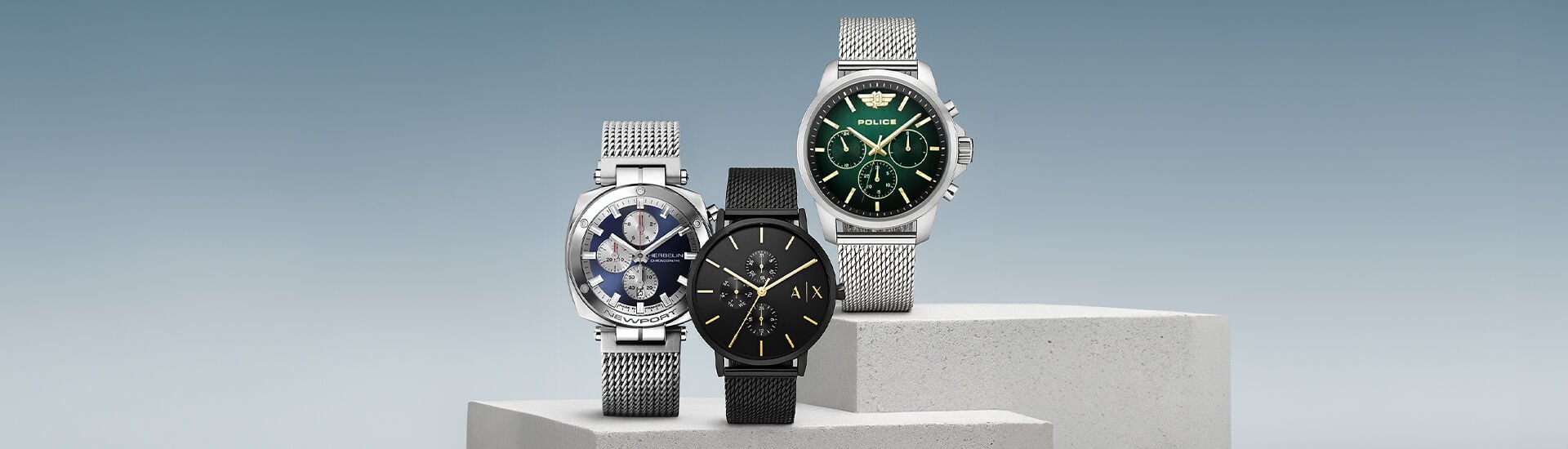Steel Mesh Timepieces - Premium Watches for Men Who Live in Chronograph Mode