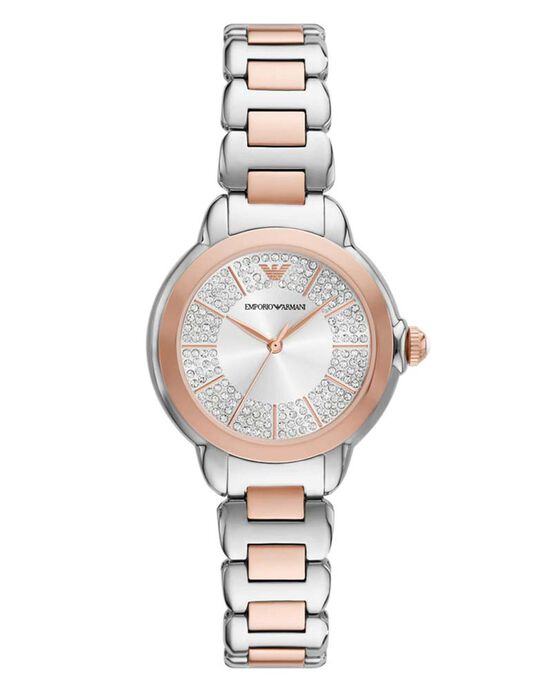 Emporio Armani Women  Silver Analog Quartz watch SKU ID AR11643 Helios The Watch Store
