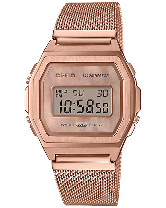 Casio Unisex VINTAGE Rose Gold Digital/Smart Quartz watch SKU ID D196 Helios The Watch Store