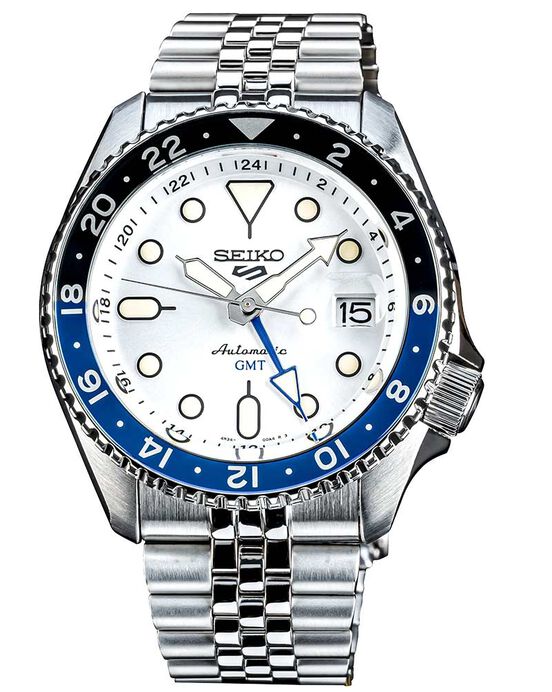 Seiko Men NEW 5 SPORTS White Analog Automatic watch SKU ID SSK033K1 Helios The Watch Store