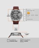 Diesel Men MEGA CHIEF Grey Analog Quartz watch SKU ID DZ4290 Helios The Watch Store