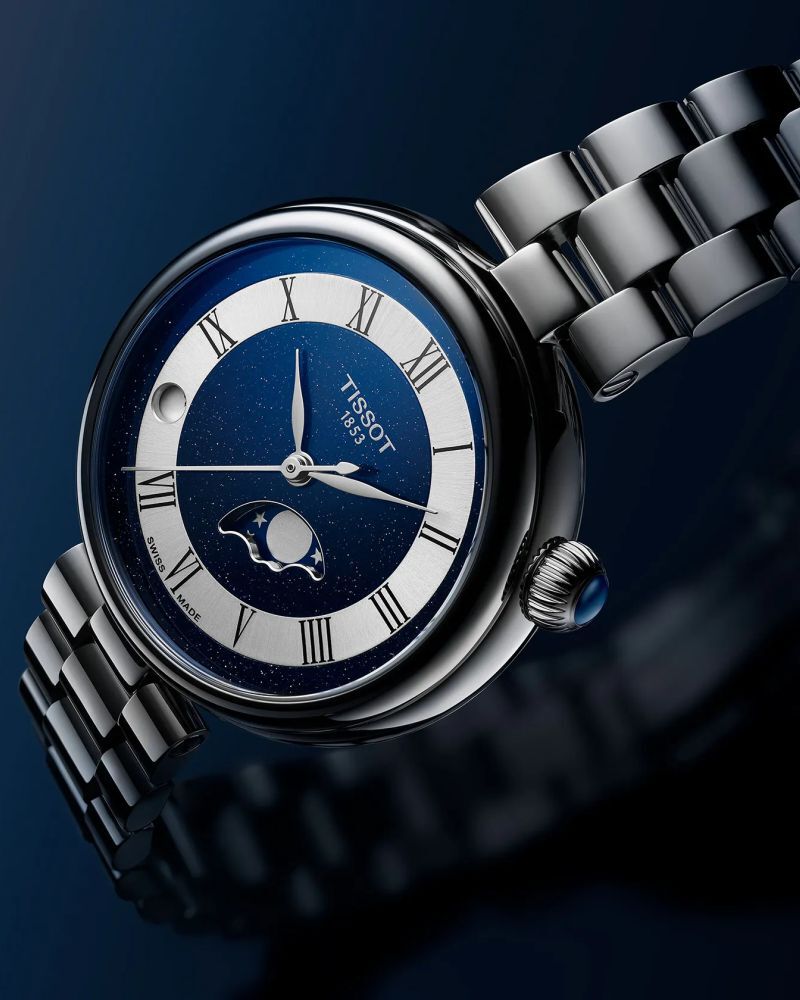 Tissot Women DESIR Blue Analog Quartz watch SKU ID T1522231149300 Helios The Watch Store