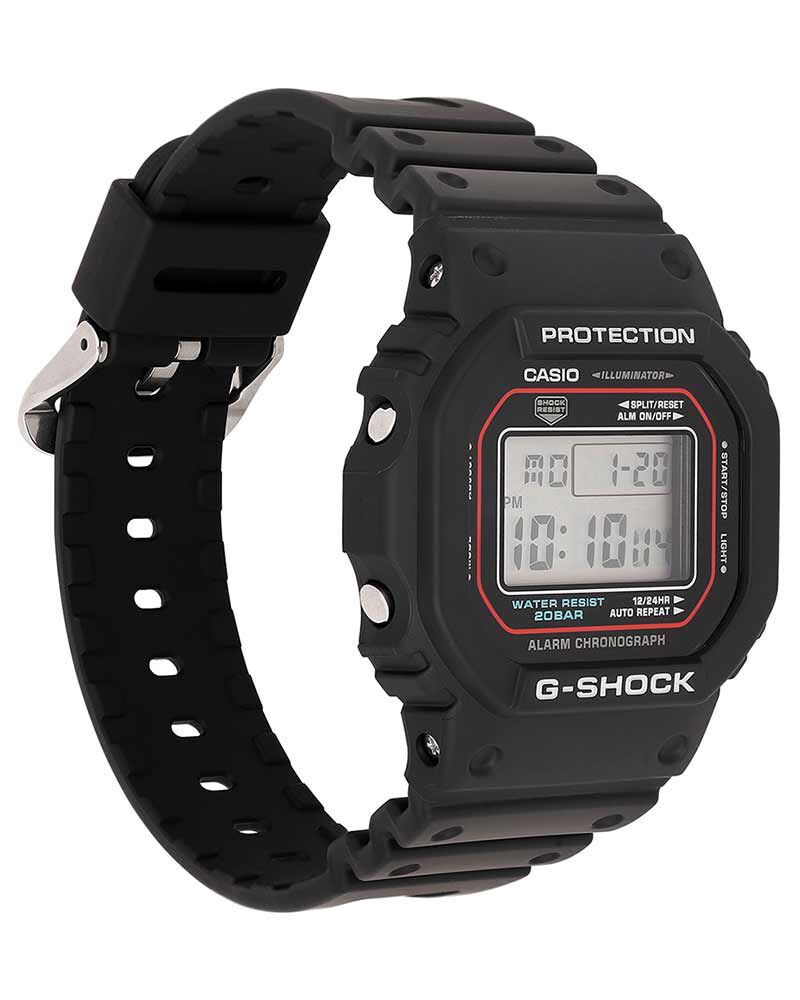 G-Shock Men DW-5600 Black  Digital Quartz watch SKU ID G1683 Helios The Watch Store