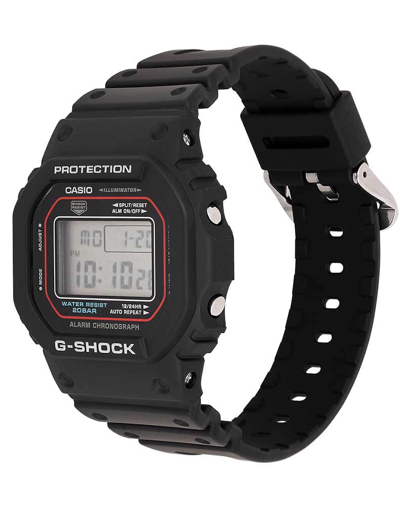 G-Shock Men DW-5600 Black  Digital Quartz watch SKU ID G1683 Helios The Watch Store