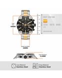 Diesel Men SPIKED Black Analog Quartz watch SKU ID DZ4627 Helios The Watch Store