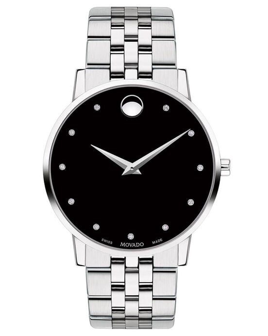 Movado Men MUSEUM Black Analog Quartz watch SKU ID 607201 Helios The Watch Store