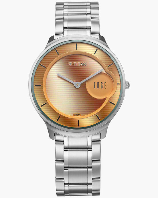 Edge Men EDGE MURALS Yellow Analog Quartz watch SKU ID 1843SM05 Helios The Watch Store