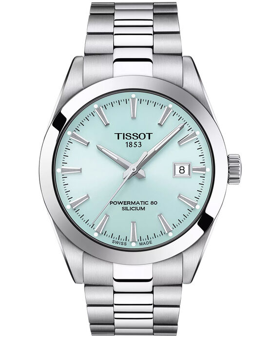 Tissot Men GENTLEMAN Blue Analog Automatic watch SKU ID T1274071135100 Helios The Watch Store