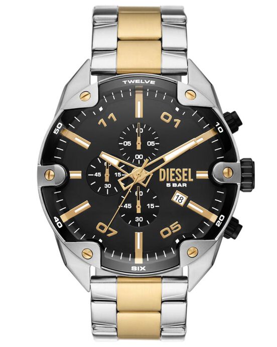 Diesel Men SPIKED Black Analog Quartz watch SKU ID DZ4627 Helios The Watch Store