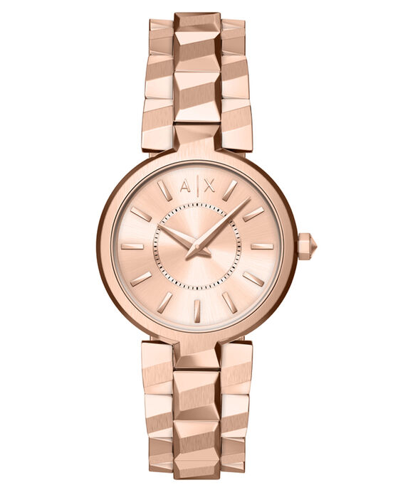 Armani Exchange Women  Rose Gold Analog Quartz watch SKU ID AX4408 Helios The Watch Store