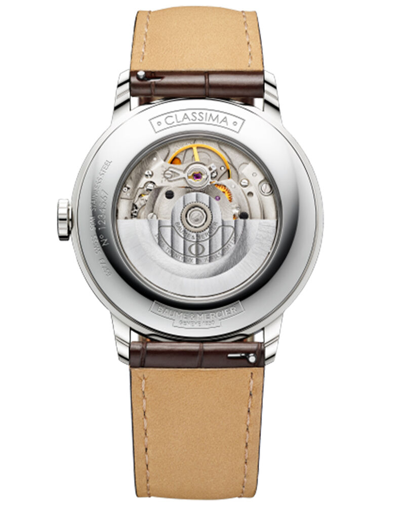 Baume et Mercier Men CLASSIMA Silver Analog Automatic watch SKU ID M0A10214 Helios The Watch Store