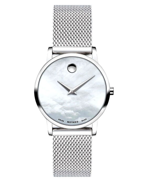 Movado Women MUSEUM Mother Of Pearl Analog Quartz watch SKU ID 607350 Helios The Watch Store