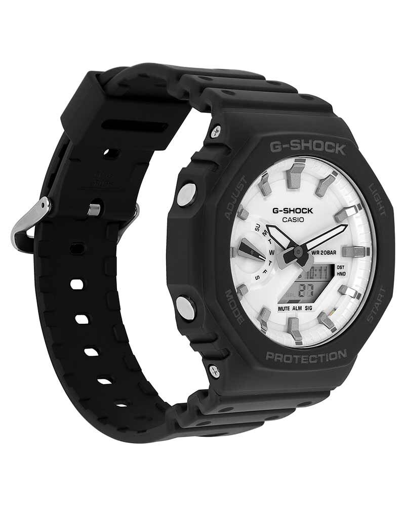 G-Shock Men GA-2100  White  Analog-Digital Quartz watch SKU ID G1637 Helios The Watch Store