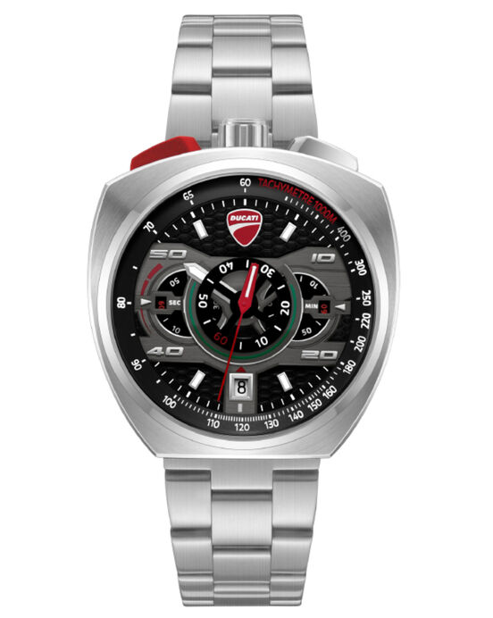 Ducati Men CORSE Black Analog Quartz watch SKU ID DTWGI0004001W Helios The Watch Store