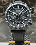 Seiko Men DRESS Black Analog Quartz watch SKU ID SSB417P1 Helios The Watch Store