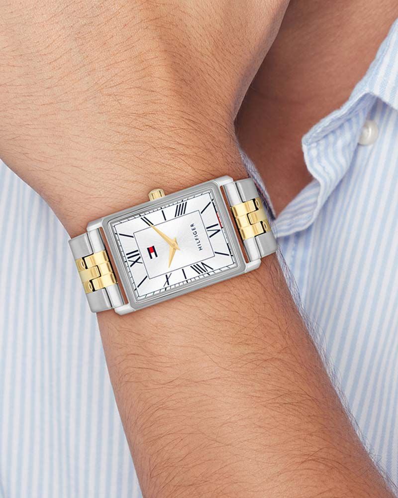 Tommy Hilfiger MEN BEN SILVER WHITE Analog Quartz watch SKU ID TH1710774W Helios The Watch Store