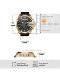 Diesel Men MEGA CHIEF Black Analog Quartz watch SKU ID DZ4344 Helios The Watch Store