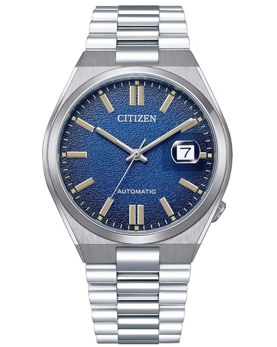 Citizen Men AUTOMATIC TSUYOSA Blue Analog Automatic watch SKU ID NJ0151-88L Helios The Watch Store