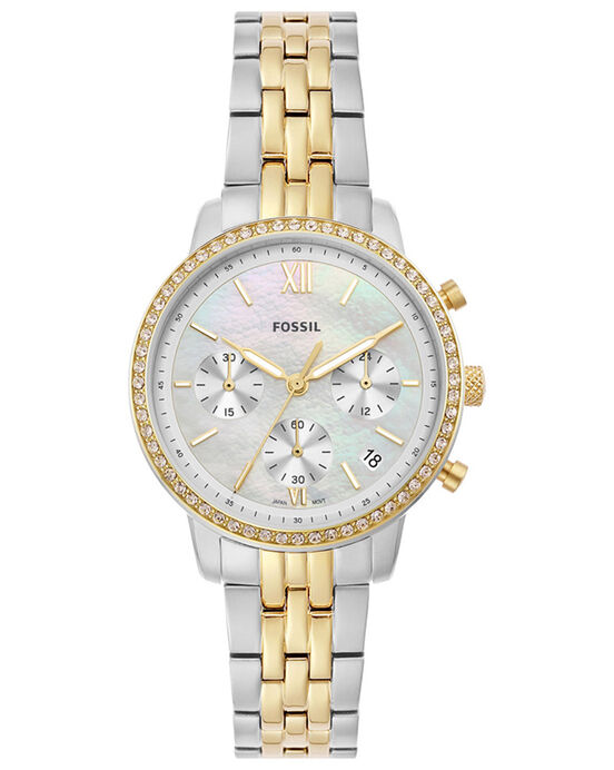 Fossil Women NEUTRA White Mother Of Pearl Chronograph Quartz watch SKU ID ES5216 Helios The Watch Store