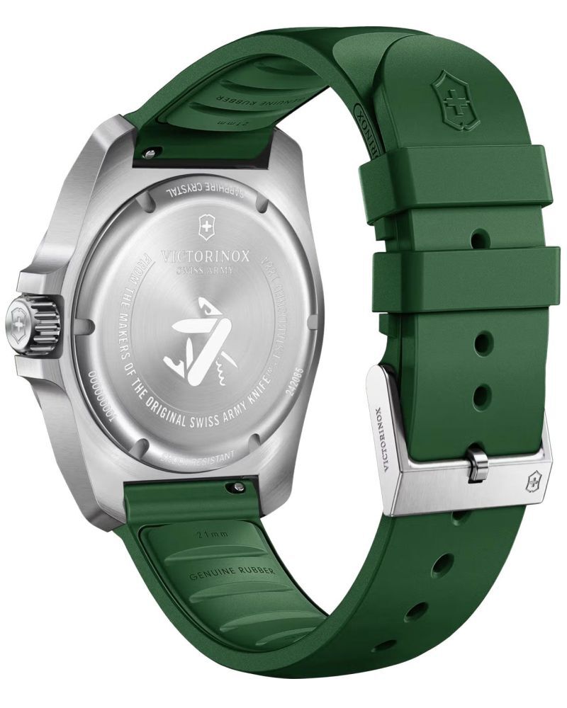Victorinox Men INOX Green Analog Quartz watch SKU ID 242085 Helios The Watch Store