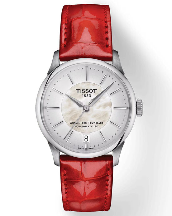 Tissot Women CHEMIN DES TOURELLES Mother Of Pearl Analog Automatic watch SKU ID T1392071611100 Helios The Watch Store