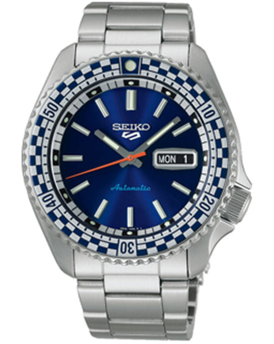 Seiko Men NEW 5 SPORTS Blue Analog Automatic watch SKU ID SRPK65K1 Helios The Watch Store
