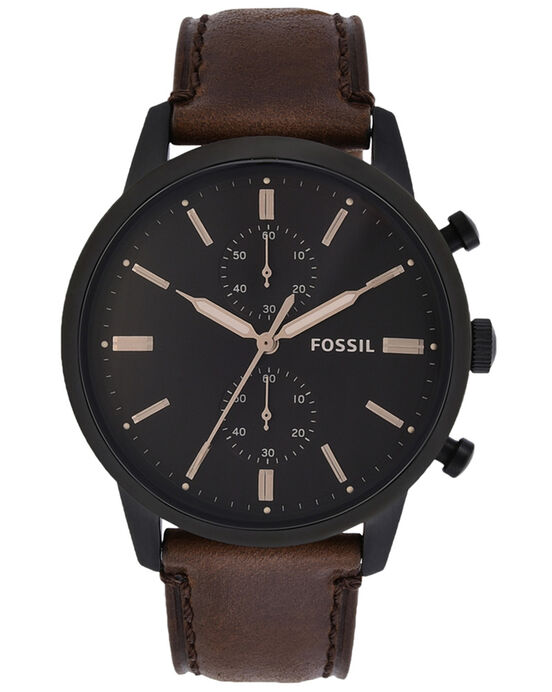 Fossil Men TOWNSMAN Black Chronograph Quartz watch SKU ID FS5437 Helios The Watch Store