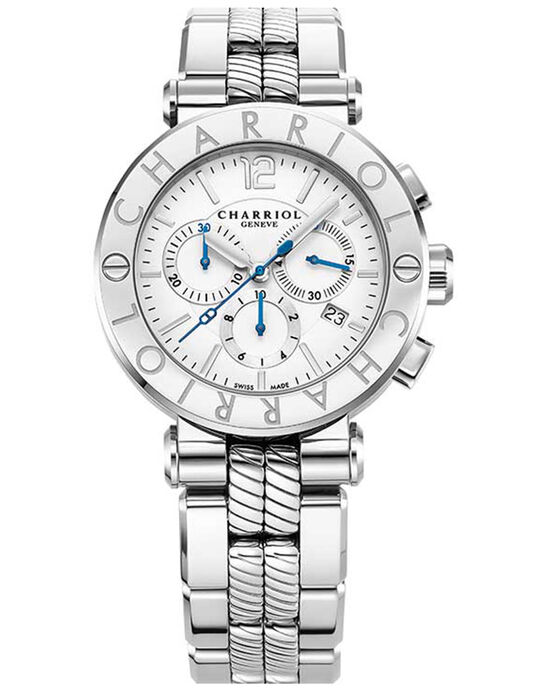 Charriol Women NAVIGATOR CRUISE White Analog Quartz watch SKU ID CR41CS.930.001 Helios The Watch Store
