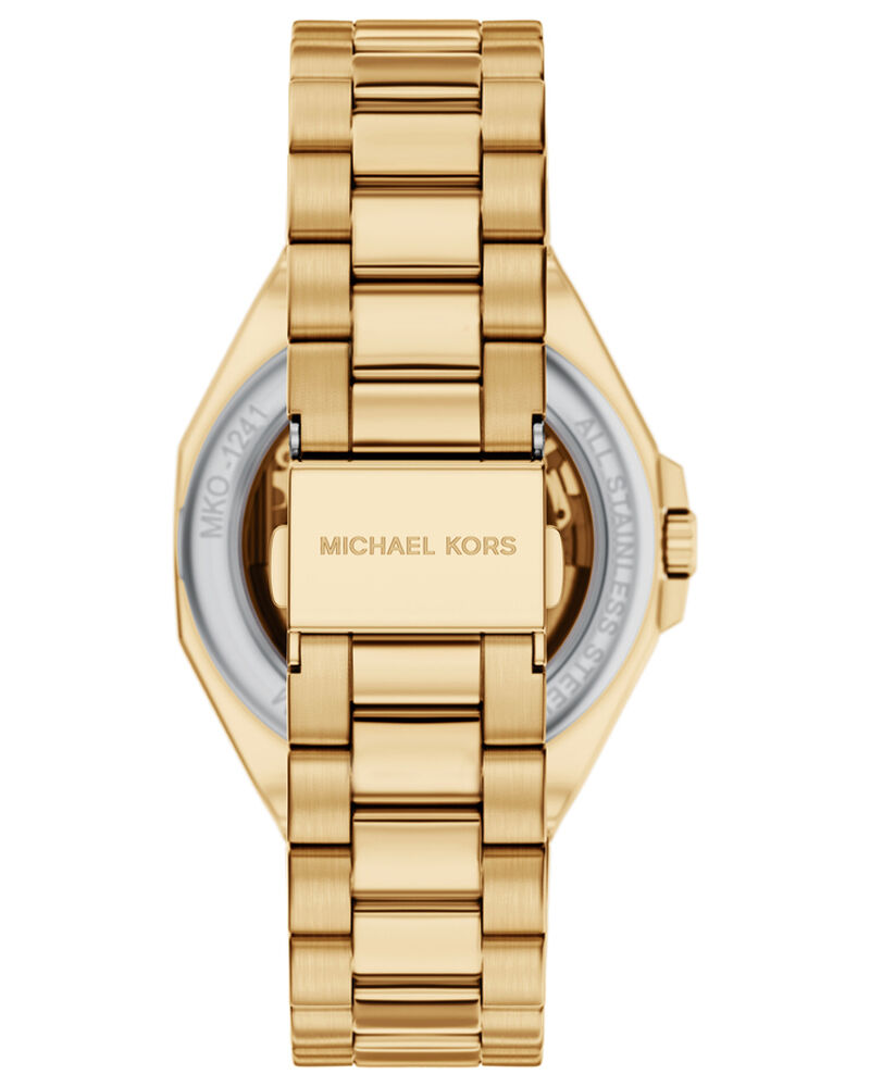 Michael Kors Men Callum Golden Analog Automatic watch SKU ID MKO1241 Helios The Watch Store