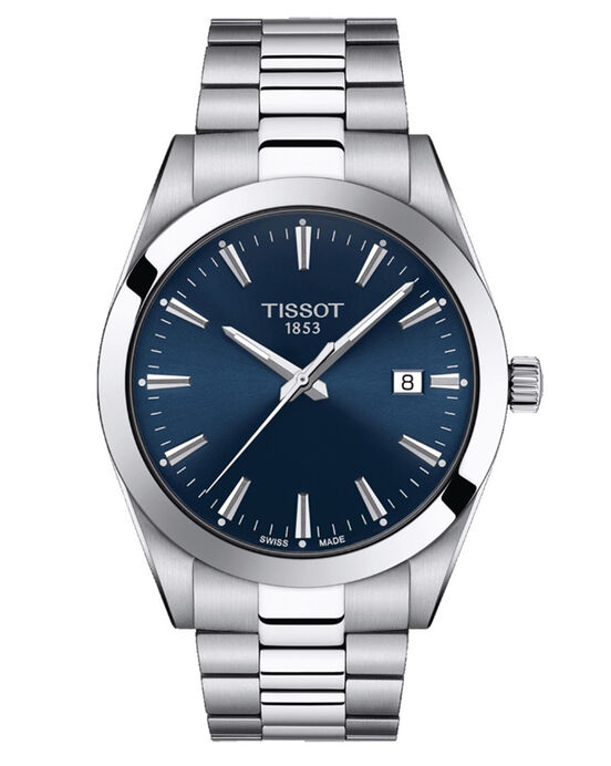 Tissot Men GENTLEMAN Blue Analog Quartz watch SKU ID T1274101104100 Helios The Watch Store