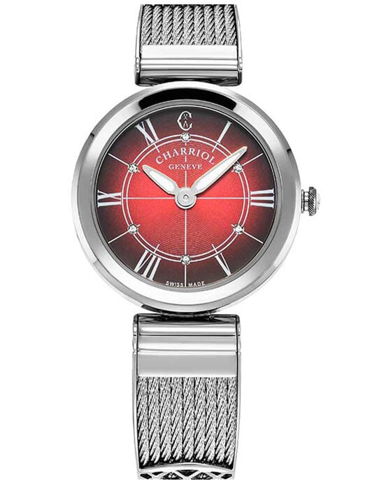 Charriol Women FOREVER Red Analog Quartz watch SKU ID FE32101031 Helios The Watch Store