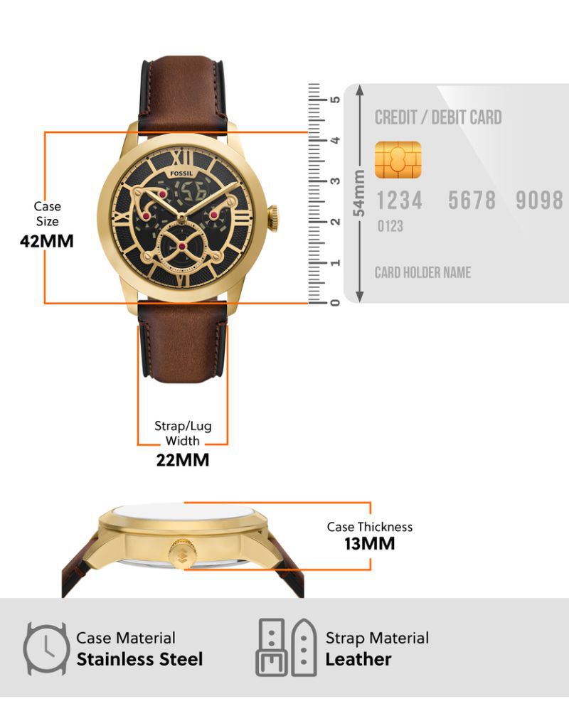 Fossil Men Townsman Two Tone Quartz Quartz watch SKU ID FS6190 Helios The Watch Store