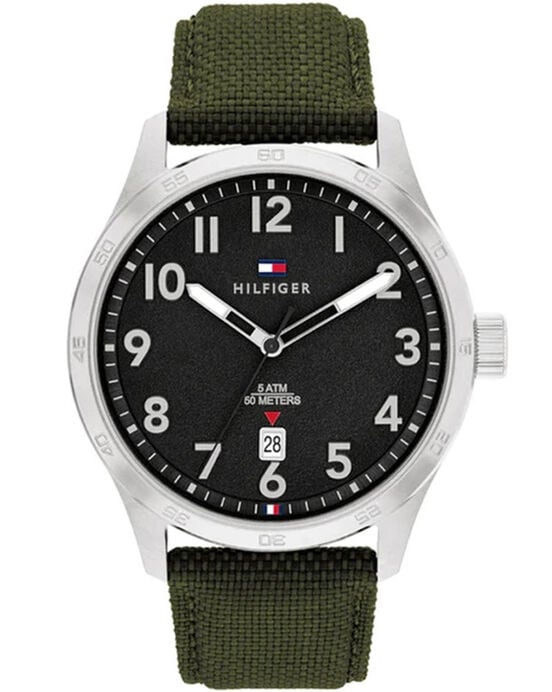 Tommy Hilfiger Men TYSON Black Analog Quartz watch SKU ID TH1710593 Helios The Watch Store