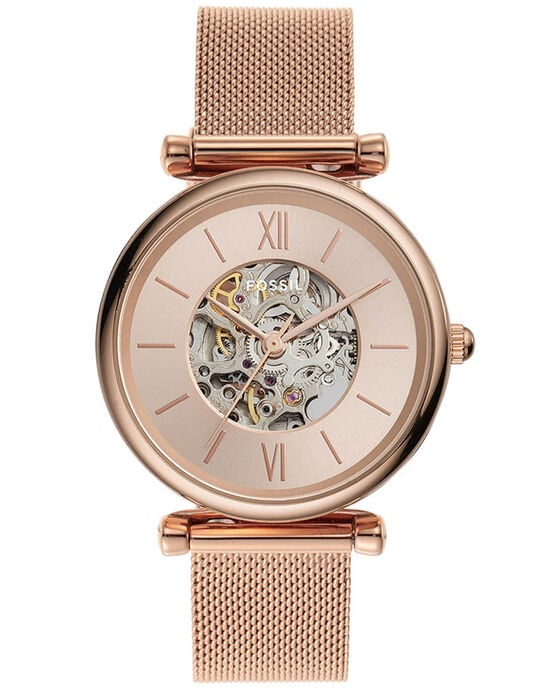 Fossil Women CARLIE Rose Gold Analog Automatic watch SKU ID ME3175 Helios The Watch Store