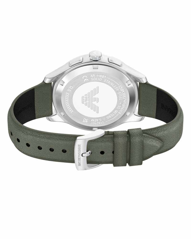 Emporio Armani Men  Ivory Chronograph Quartz watch SKU ID AR11801 Helios The Watch Store
