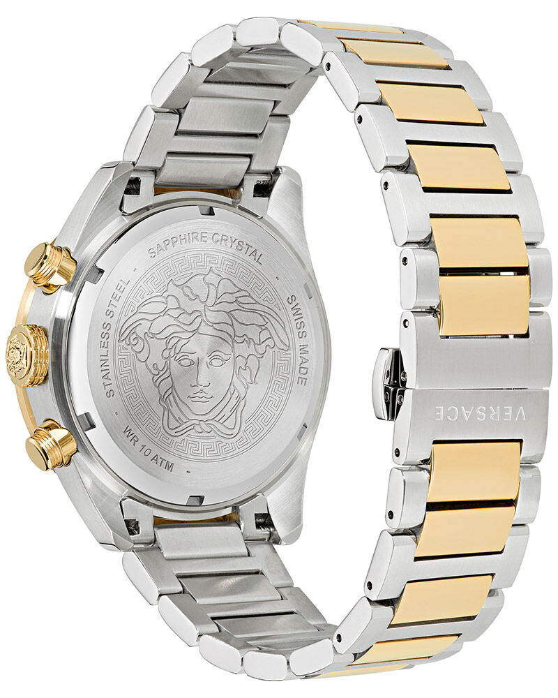 Buy Versace Men Greca Dome Chr (Wc-6K) Round Green Watch ve6k00423