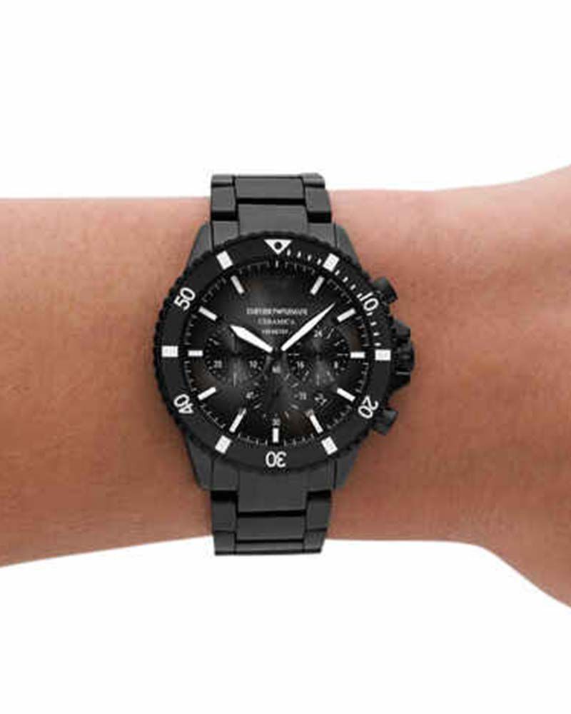 Emporio Armani Men  Grey Analog Quartz watch SKU ID AR70010 Helios The Watch Store