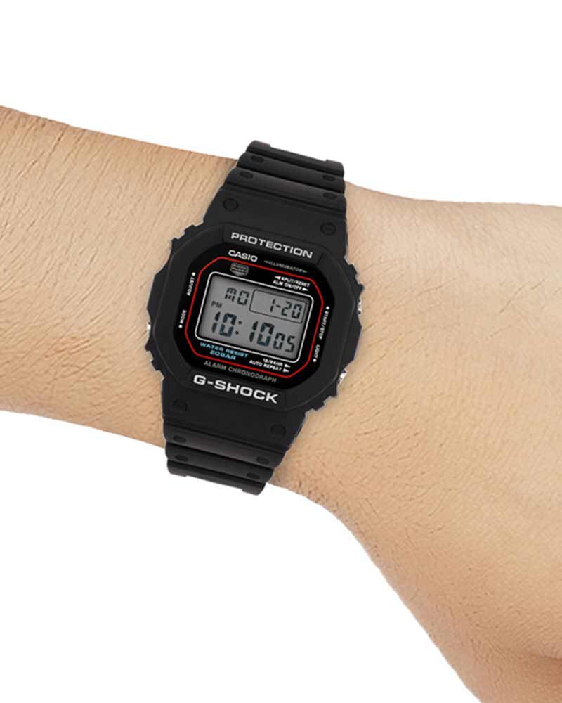 G-Shock Men DW-5600 Black  Digital Quartz watch SKU ID G1683 Helios The Watch Store