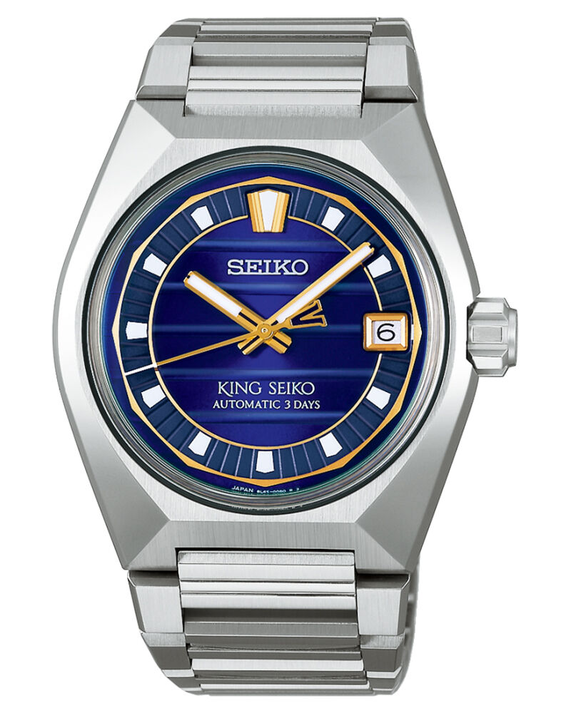 King Seiko Men KING SEIKO Blue Analog Automatic watch SKU ID SLA083J1 Helios The Watch Store