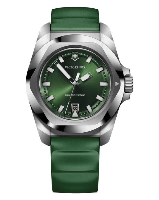 Victorinox Men INOX Green Analog Quartz watch SKU ID 242085 Helios The Watch Store