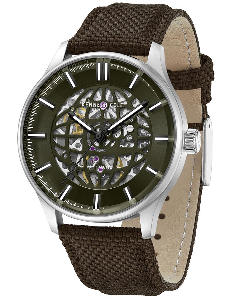 Kenneth Cole Men FALL WINTER 2025 Green Analog Automatic watch SKU ID KCWGZ0089001MNW Helios The Watch Store