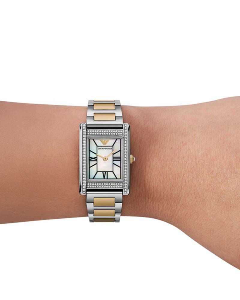 Emporio Armani Women  Mother of Pearl Analog Quartz watch SKU ID AR11642 Helios The Watch Store