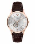 Emporio Armani Men  Silver Analog Automatic watch SKU ID AR60098 Helios The Watch Store