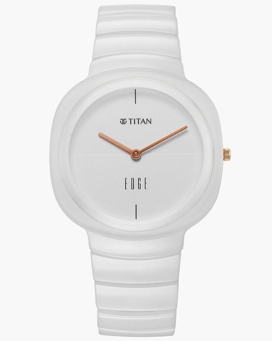 Edge Women SQUIRCLE White Analog Quartz watch SKU ID 2757QC01 Helios The Watch Store