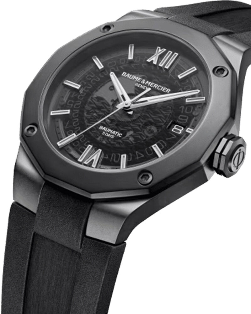 Baume et Mercier Men RIVIERA Grey Analog Automatic watch SKU ID M0A10617 Helios The Watch Store