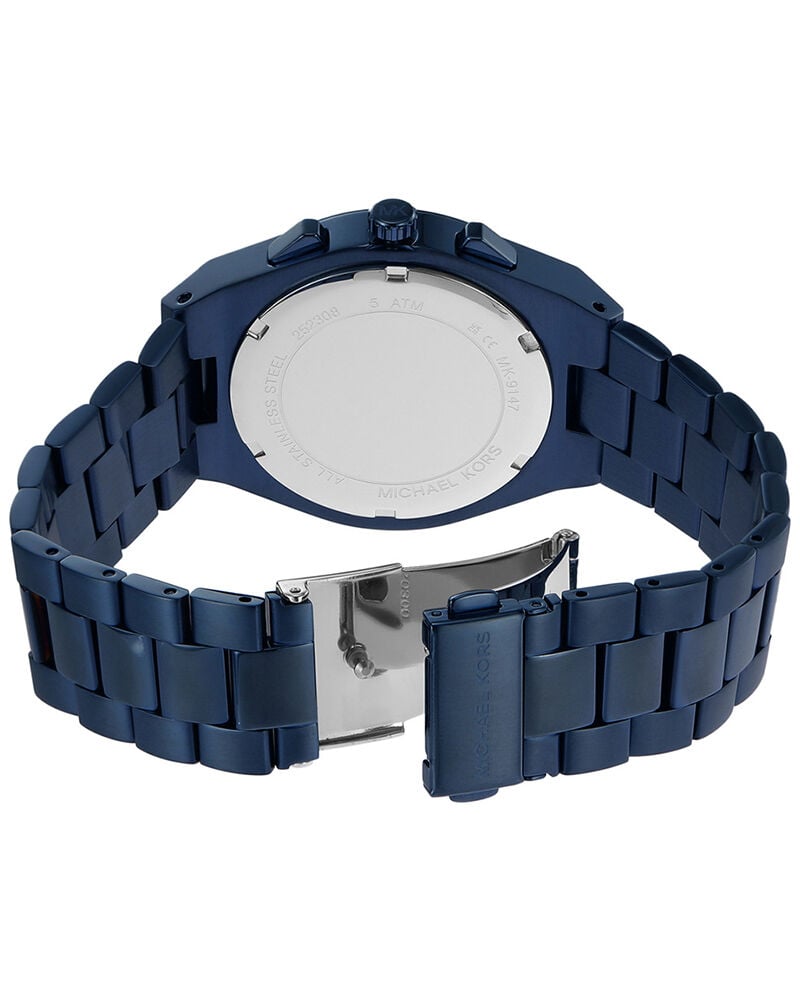 Buy Michael Kors Men Lennox Round Blue Watch mk9147 at Helios
