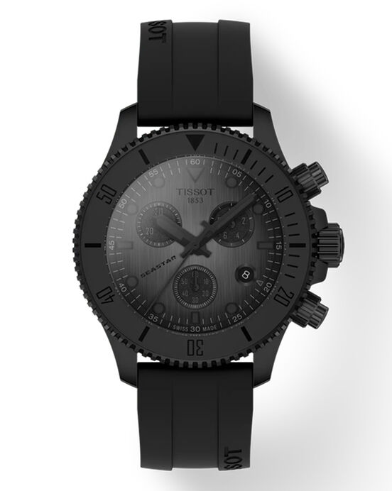 Tissot Unisex SEASTAR 1000 Black Analog Quartz watch SKU ID T1202173706100 Helios The Watch Store