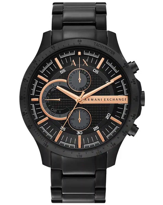 Armani Exchange Men HAMPTON Black Chronograph Quartz watch SKU ID AX2429 Helios The Watch Store