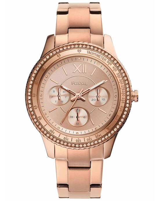 Fossil Women STELLA SPORT Rose Gold Analog Quartz watch SKU ID ES5106 Helios The Watch Store