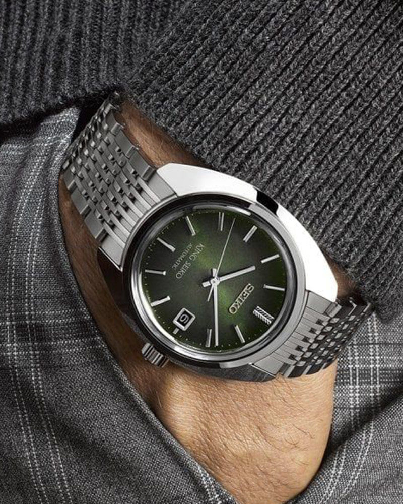 King Seiko Men KING SEIKO Green Analog Automatic watch SKU ID SJE113J1 Helios The Watch Store